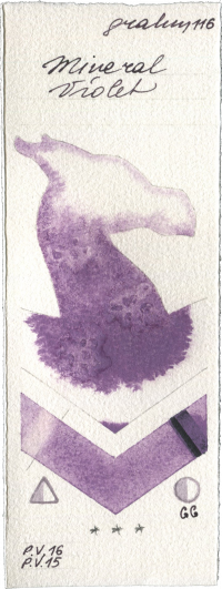 Mineral Violet by M. Graham & Co. Artists watercolor swatch