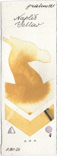 Naples Yellow by M. Graham & Co. Artists watercolor swatch