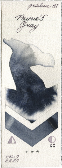 Payne’s Gray by M. Graham & Co. Artists watercolor swatch