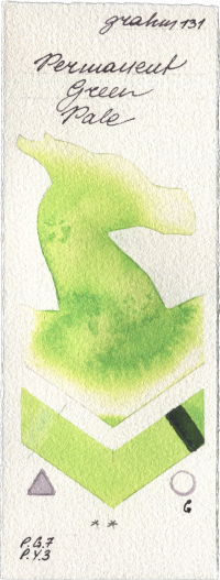 Permanent Green Pale by M. Graham & Co. Artists watercolor swatch