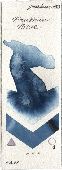 Prussian Blue by M. Graham & Co. Artists watercolor swatch