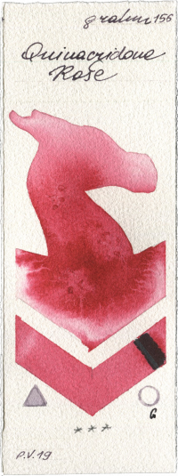 Quinacridone Rose by M. Graham & Co. Artists watercolor swatch