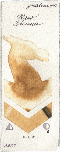 Raw Sienna by M. Graham & Co. Artists watercolor swatch