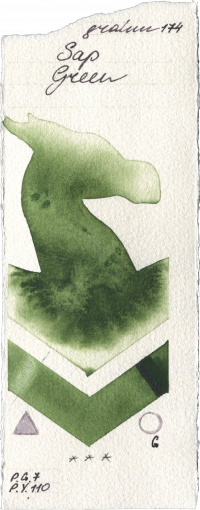 Sap Green by M. Graham & Co. Artists watercolor swatch