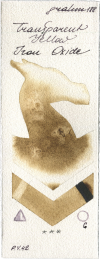 Transparent Yellow Iron Oxide by M. Graham & Co. Artists watercolor swatch
