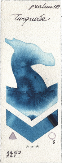 Turquoise by M. Graham & Co. Artists watercolor swatch