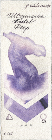 Ultramarine Violet Deep by M. Graham & Co. Artists watercolor swatch