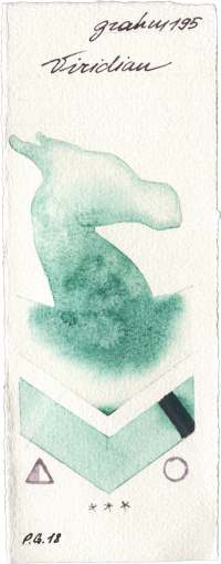 Viridian by M. Graham & Co. Artists watercolor swatch