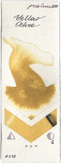 Yellow Ochre by M. Graham & Co. Artists watercolor swatch