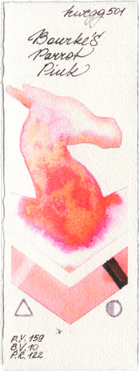 Bourkes Parrot Pink by Holbein Artists Watercolor watercolor swatch
