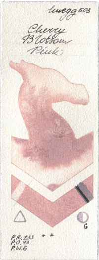 Cherry Blossom Pink by Holbein Artists Watercolor watercolor swatch