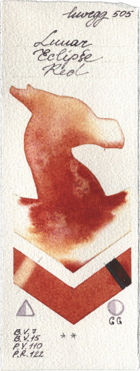 Lunar Eclipse Red by Holbein Artists Watercolor watercolor swatch