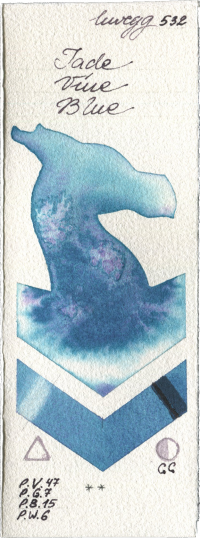 Jade Vine Blue by Holbein Artists Watercolor watercolor swatch