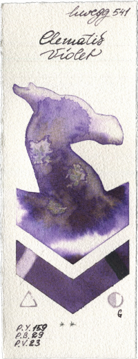 Clematis Violet by Holbein Artists Watercolor watercolor swatch