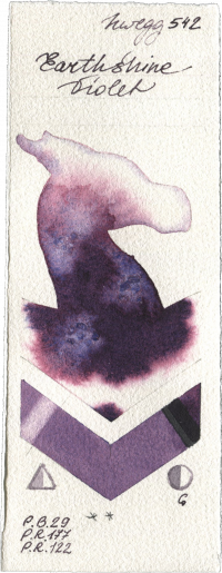 Earthshine Violet by Holbein Artists Watercolor watercolor swatch