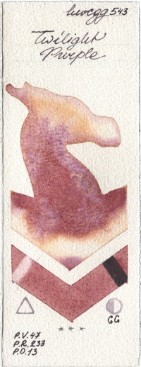 Twilight Purple by Holbein Artists Watercolor watercolor swatch