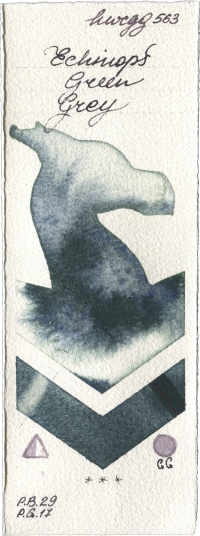Echinops Green Grey by Holbein Artists Watercolor watercolor swatch