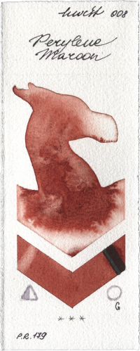 Perylene Maroon by Holbein Artists Watercolor watercolor swatch