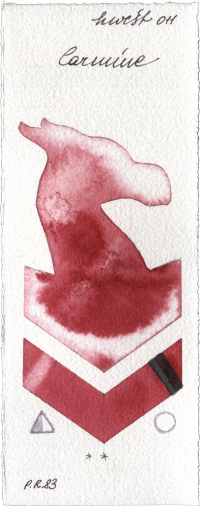 Carmine by Holbein Artists Watercolor watercolor swatch