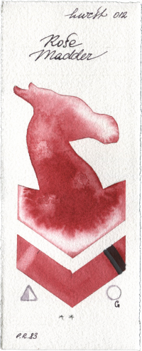 Rose Madder by Holbein Artists Watercolor watercolor swatch