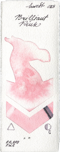 Brilliant Pink by Holbein Artists Watercolor watercolor swatch
