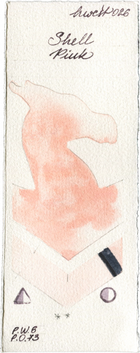 Shell Pink by Holbein Artists Watercolor watercolor swatch