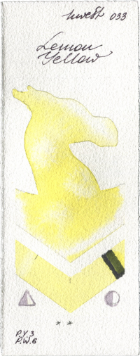 Lemon Yellow by Holbein Artists Watercolor watercolor swatch