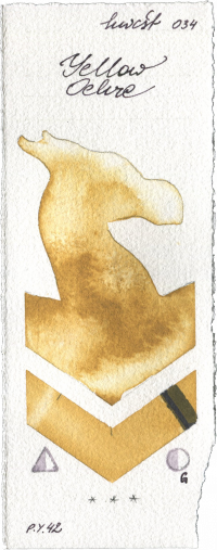 Yellow Ochre by Holbein Artists Watercolor watercolor swatch