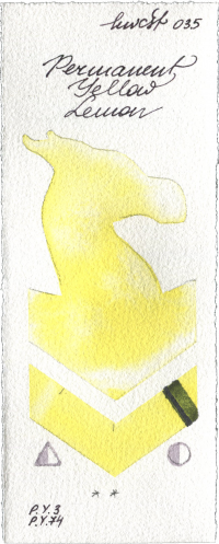 Permanent Yellow Lemon by Holbein Artists Watercolor watercolor swatch