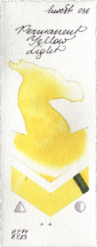 Permanent Yellow Light by Holbein Artists Watercolor watercolor swatch