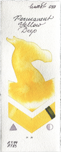 Permanent Yellow Deep by Holbein Artists Watercolor watercolor swatch