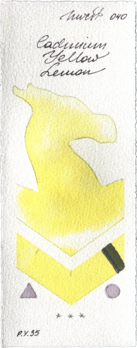 Cadmium Yellow Lemon by Holbein Artists Watercolor watercolor swatch