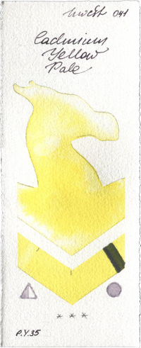 Cadmium Yellow Pale by Holbein Artists Watercolor watercolor swatch