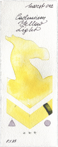 Cadmium Yellow Light by Holbein Artists Watercolor watercolor swatch