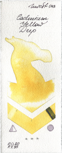 Cadmium Yellow Deep by Holbein Artists Watercolor watercolor swatch