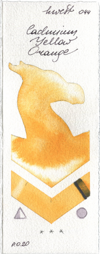 Cadmium Yellow Orange by Holbein Artists Watercolor watercolor swatch
