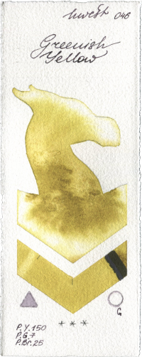 Greenish Yellow by Holbein Artists Watercolor watercolor swatch