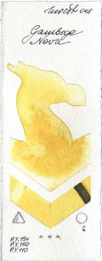 Gamboge Nova by Holbein Artists Watercolor watercolor swatch