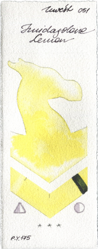 Imidazolone Lemon by Holbein Artists Watercolor watercolor swatch