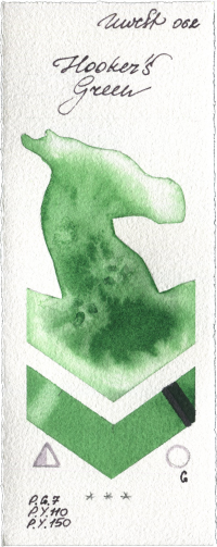 Hookers Green by Holbein Artists Watercolor watercolor swatch