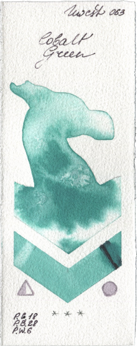 Cobalt Green by Holbein Artists Watercolor watercolor swatch