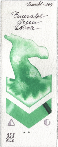Emerald Green Nova by Holbein Artists Watercolor watercolor swatch