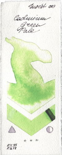 Cadmium Green Pale by Holbein Artists Watercolor watercolor swatch
