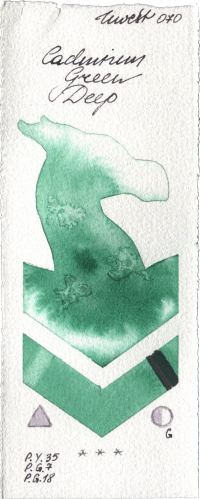 Cadmium Green Deep by Holbein Artists Watercolor watercolor swatch