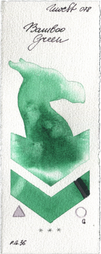 Bamboo Green by Holbein Artists Watercolor watercolor swatch