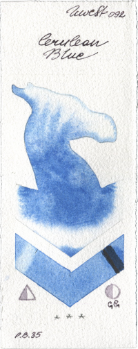Cerulean Blue by Holbein Artists Watercolor watercolor swatch