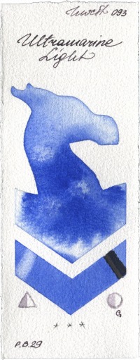 Ultramarine Light by Holbein Artists Watercolor watercolor swatch
