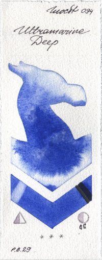 Ultramarine Deep by Holbein Artists Watercolor watercolor swatch