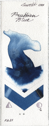 Prussian Blue by Holbein Artists Watercolor watercolor swatch