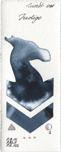 Indigo by Holbein Artists Watercolor watercolor swatch